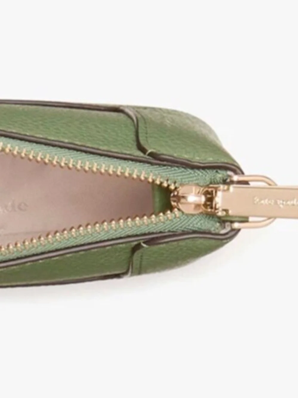 kate spade Lena Green Leather Converable Wristlet Shoulder Bag